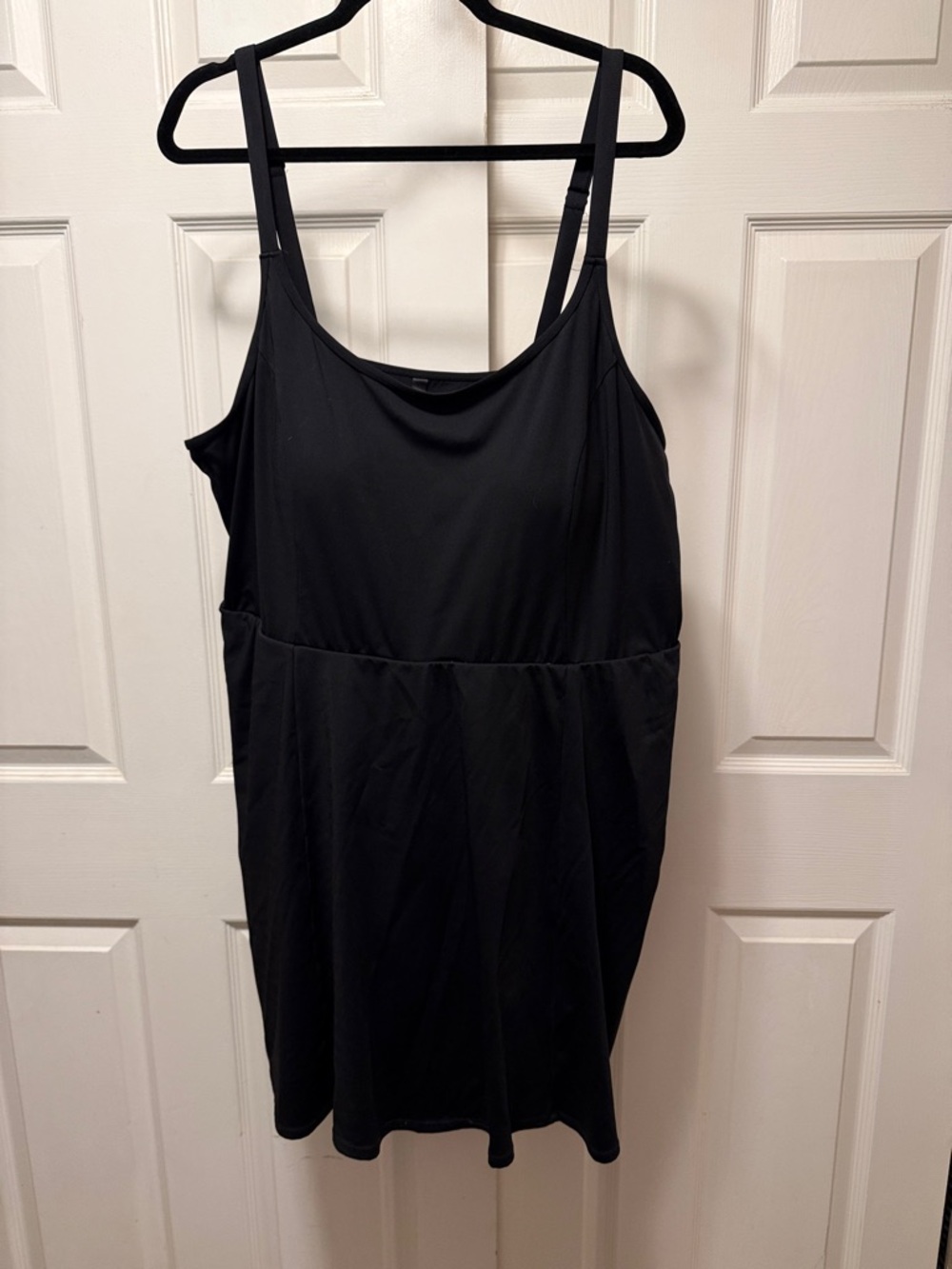 torrid size 4 Black Mesh-Accent Swim Dress or Active Dress